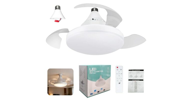 Ventilador de Techo con Luz E27 LED: Silencioso, Potente y Fácil de Instalar (Análisis en Profundidad)